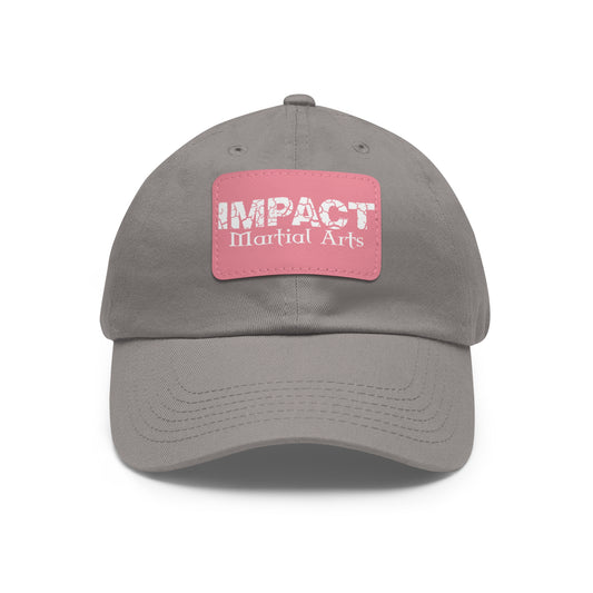 Impact Martial Arts Dad Hat with Leather Patch (Rectangle)