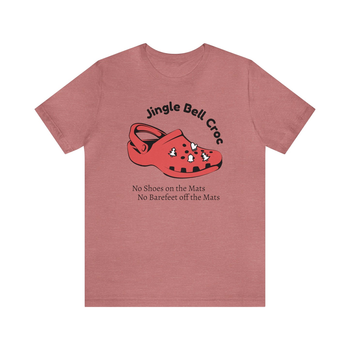 "Jingle Bell Croc" -  Unisex Jersey Short Sleeve Tee