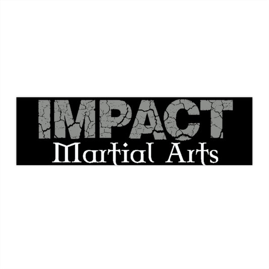 Impact Martial Arts- Grey Logo - Bumper Stickers