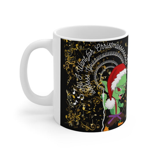 All I Want for Christmas: Aux Troll  Ceramic Mug 11oz
