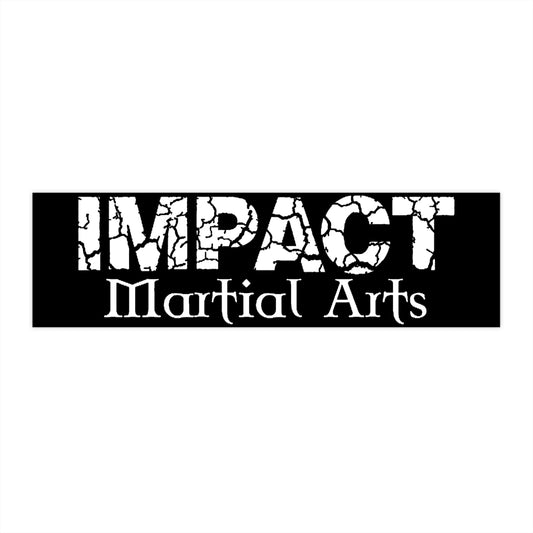Impact Martial Arts- White Logo- Bumper Stickers